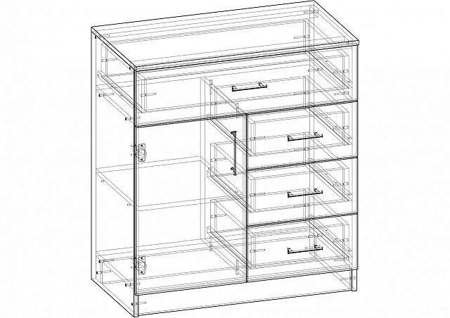 Комод Престиж - 5 МДФ