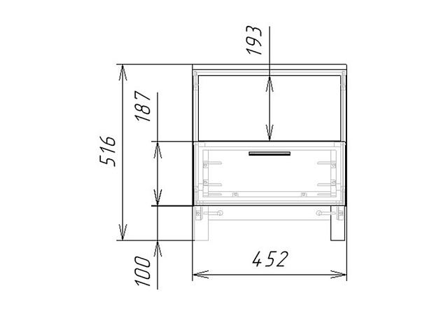 Тумба прикроватная Техас - 3 МДФ