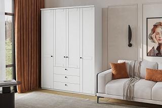 Шкаф распашной София РАХ - 16 МДФ Белый