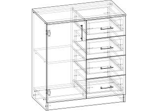 Комод Контраст - 4