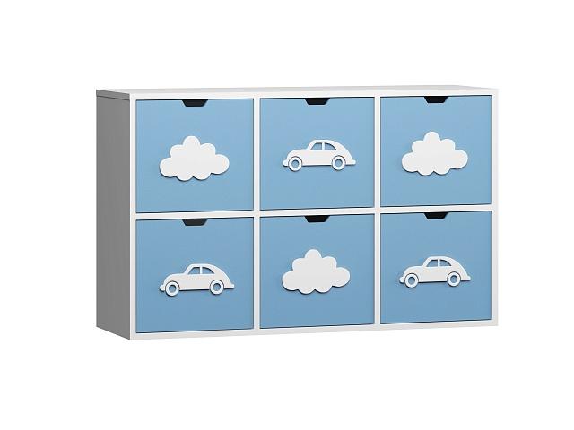 Стеллаж Kids - 13 Пастельно-Синий