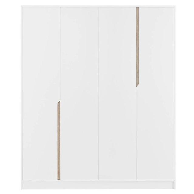 Шкаф распашной Бонди - 4 Белый