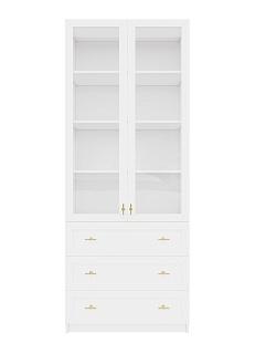 Стеллаж Билли Хелена - 39 Белый / Золото