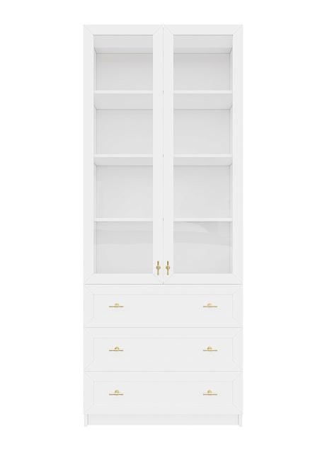 Стеллаж Билли Хелена - 39 Белый / Золото