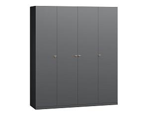 Шкаф распашной Стрекоза - 4 МДФ Графит