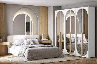 Шкаф распашной Брей - 3.2 Белый