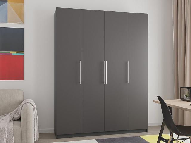 Шкаф распашной Калифорния - 4 Графит