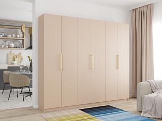 Шкаф распашной Калифорния - 6 Сатин