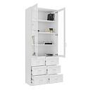 Книжный шкаф Библиограф - 2 №5 Белый