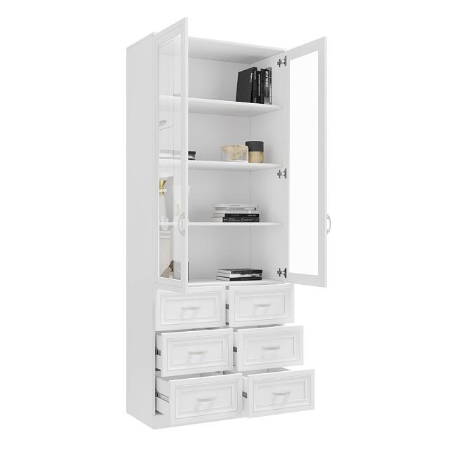 Книжный шкаф Библиограф - 2 №5 Белый