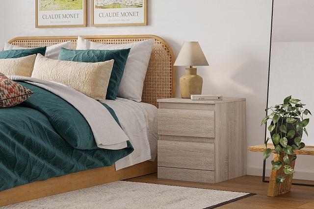 Тумба прикроватная Мальм Дуб Сонома