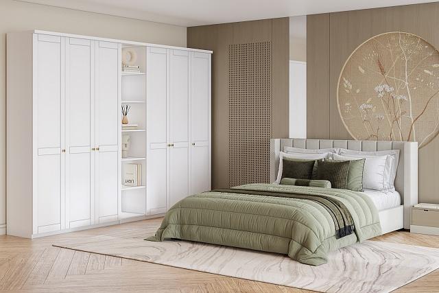 Шкаф распашной София РАХ - 24 МДФ Белый