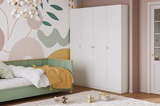 Шкаф распашной Банни Mini - 4 Белый