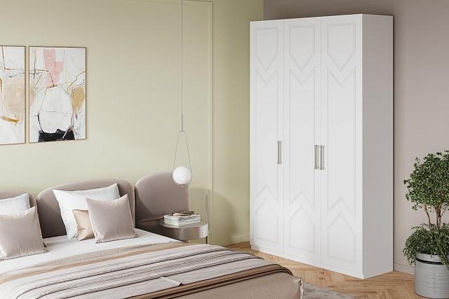 Шкаф распашной Эверест - 3 МДФ Аквамарин