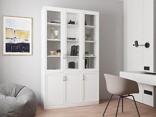 Книжный шкаф Библиограф - 3 №3 Белый