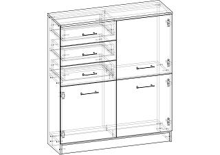 Комод Контраст - 1