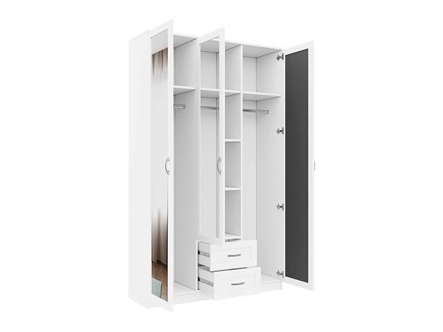 Шкаф распашной Стелла - 3 Белый