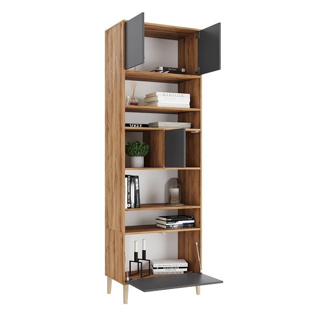 Стеллаж Скарлет - 7 Графит