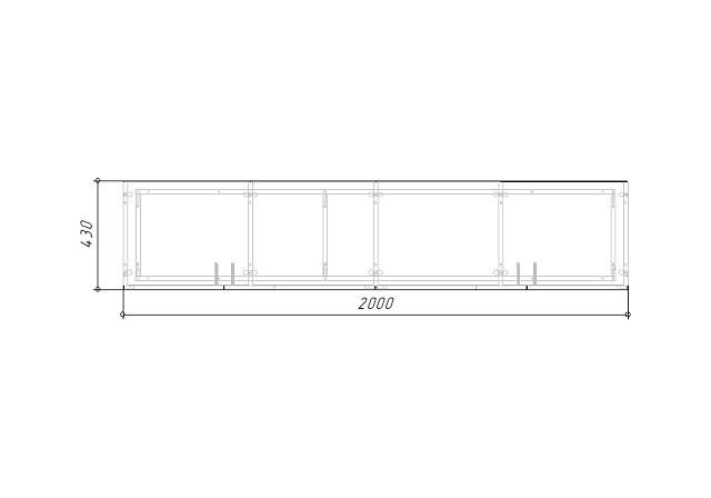 Комод Вега (Цесена) Белый - 200 МДФ