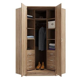 Шкаф угловой Алиса - 3 Дуб Сонома