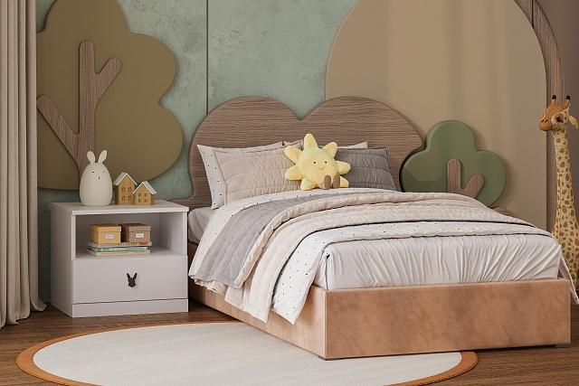 Тумба прикроватная Банни - 2 МДФ Белый