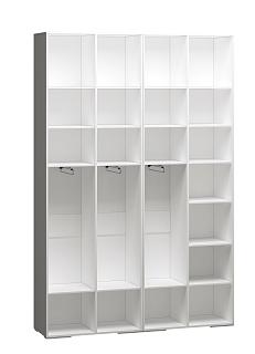 Шкаф распашной Брей - 2.2 с антресолью Белый