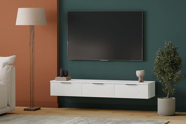 Тумба под ТВ Салерно NEW 3 Белый