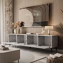 Тумба под ТВ Виго - 1 на ножках Ателье Светлое