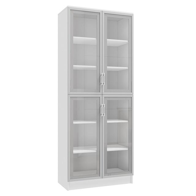 Книжный шкаф Альма - 8 Белый