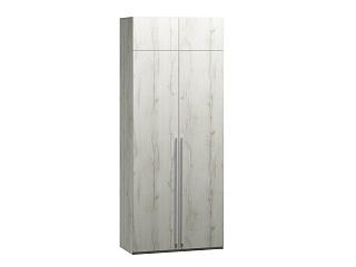 Шкаф распашной Лорена Бест - 2 с антресолью Крафт Белый