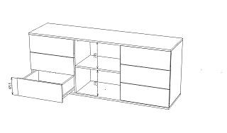 Комод Марвин Йорк - 33 Графит