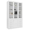 Книжный шкаф Библиограф - 3 №9 Белый