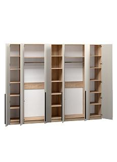 Шкаф распашной Хейсон - 13 Блэквуд Ячменный / Кашемир