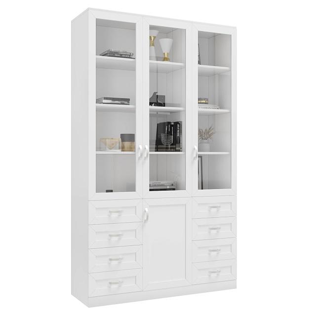 Книжный шкаф Библиограф - 3 №9 Белый