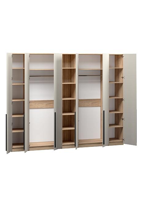 Шкаф распашной Хейсон - 13 Блэквуд Ячменный / Кашемир