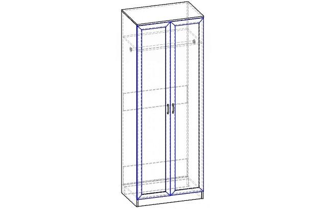 Шкаф распашной Горизонт-М - 2 ШР.020.800-06