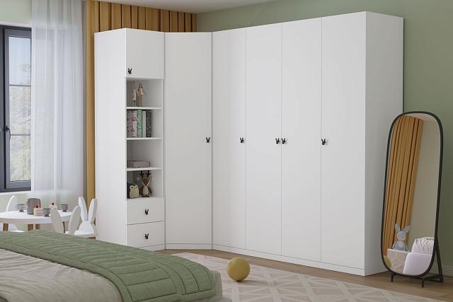 Детская стенка Банни - 4 МДФ Белый