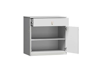 Комод Банни - 1 МДФ Светло-Серый