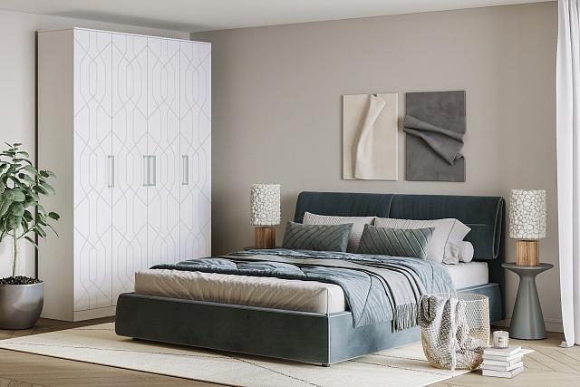 Шкаф распашной Дольче - 4 МДФ Лотос