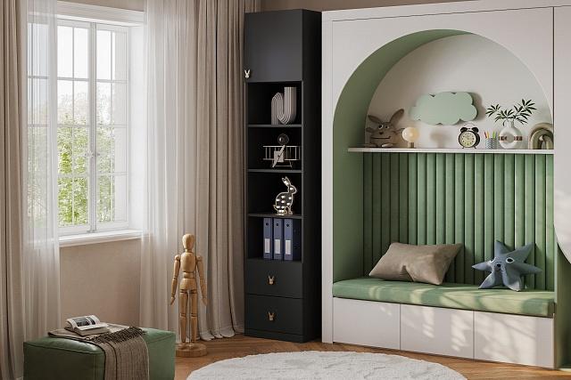 Пенал Банни - 3 МДФ Черный Агат