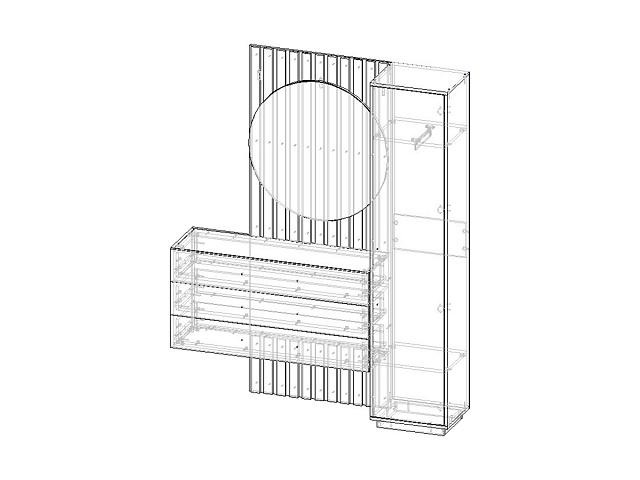 Прихожая Неаполь - 8 Графит
