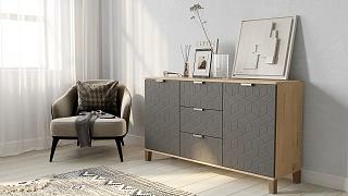 Комод Марвин Йорк - 4 Графит