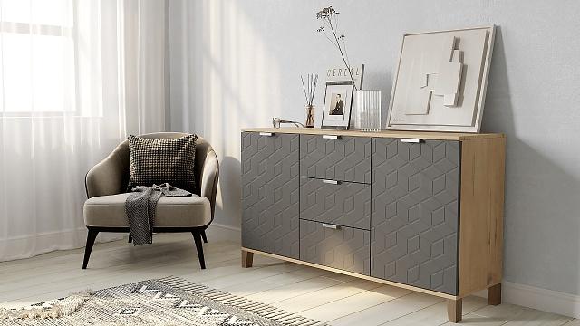 Комод Марвин Йорк - 4 Графит