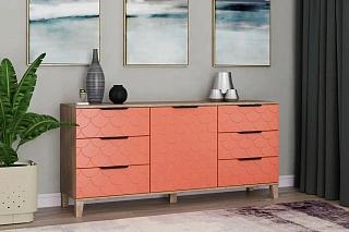 Комод Йорк - 2 Коралл