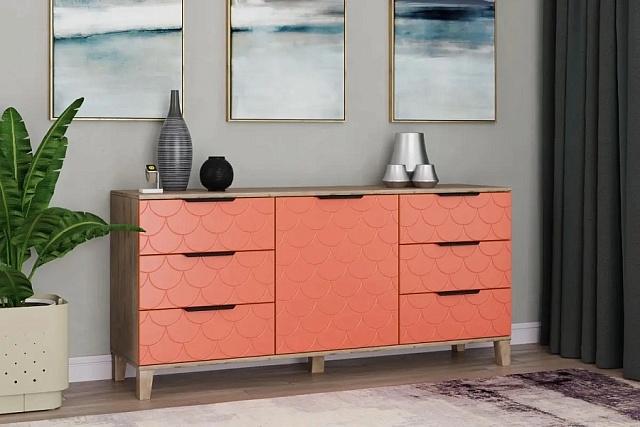 Комод Йорк - 2 Коралл