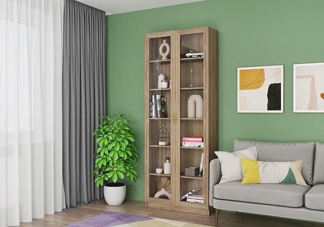 Книжный шкаф Карлос - 6 Дуб Сонома