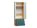 Шкаф распашной София РАХ - 11 МДФ Аквамарин