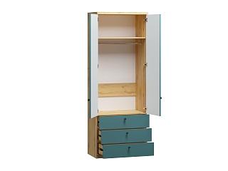Шкаф распашной София РАХ - 11 МДФ Аквамарин