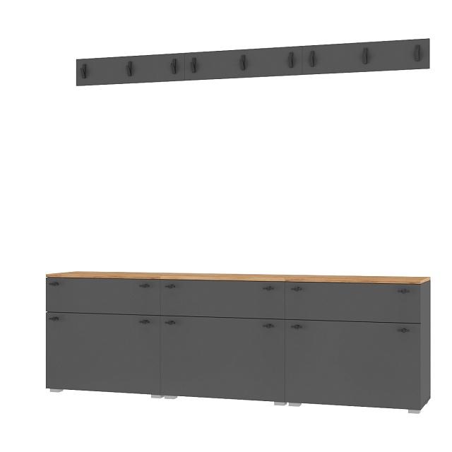 Прихожая Квели - 3 Графит