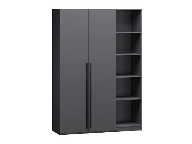 Шкаф распашной Лорена Пакс - 2.1 Графит